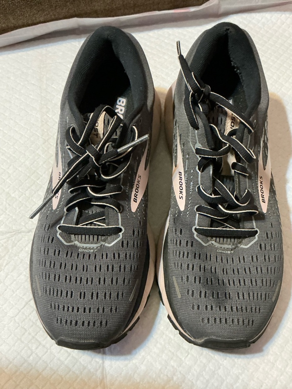 Brooks Black and Light Pink Women's Running Shoes